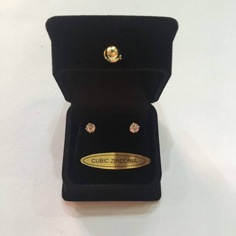 Aretes Cubic Zirconia (Redondos, pequeños)