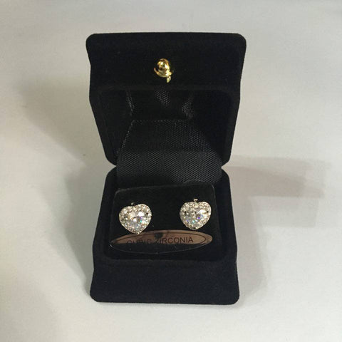 Aretes Cubic Zirconia (Corazón)
